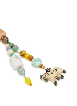 Detail View - Click To Enlarge - MILNE WATSON - Wooden Horse Beaded Bag Tag
