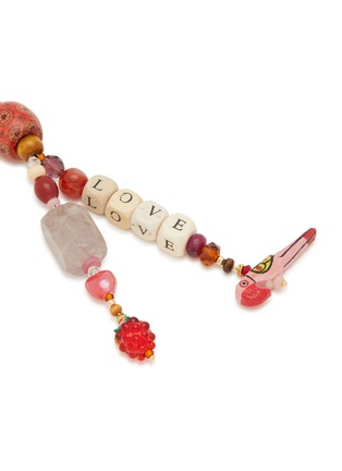 Detail View - Click To Enlarge - MILNE WATSON - LOVE Beaded Bag Tag