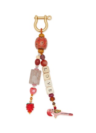 Main View - Click To Enlarge - MILNE WATSON - LOVE Beaded Bag Tag