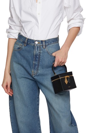 Front View - Click To Enlarge - ALAÏA - Cube Leather Vanity Bag