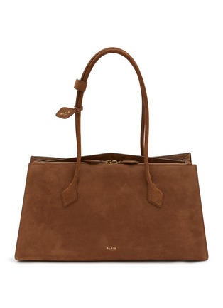 Main View - Click To Enlarge - ALAÏA - Medium Le Teckel Nubuck Leather Tote Bag