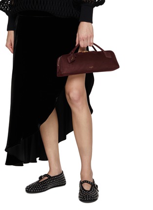 Figure View - Click To Enlarge - ALAÏA - Le Teckel Suede Clutch Bag
