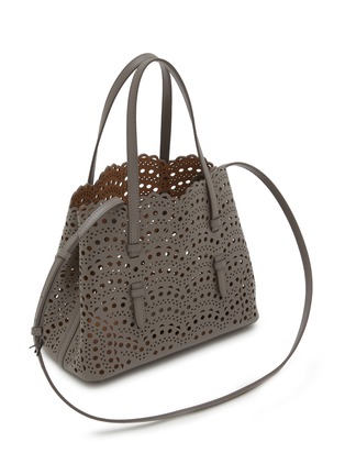Detail View - Click To Enlarge - ALAÏA - Mina 25 Vienna Perforated Leather Tote Bag