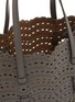 Detail View - Click To Enlarge - ALAÏA - Mina 25 Vienna Perforated Leather Tote Bag