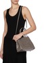 Front View - Click To Enlarge - ALAÏA - Mina 25 Vienna Perforated Leather Tote Bag