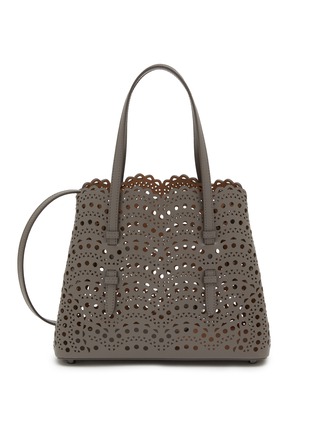 Main View - Click To Enlarge - ALAÏA - Mina 25 Vienna Perforated Leather Tote Bag