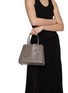 Figure View - Click To Enlarge - ALAÏA - Mina 25 Vienna Perforated Leather Tote Bag
