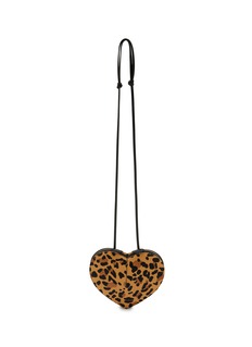 ALAÏA | Le Coeur Leopard Print Haircalf Leather Crossbody ALAÏA | Le Coeur Leopard Print Haircalf Leather Crossbody