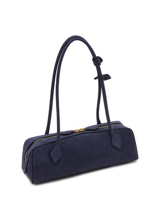 Medium Le Teckel Nubuck Leather Shoulder Bag