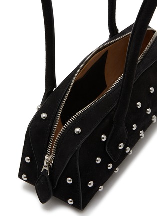 Detail View - Click To Enlarge - ALAÏA - Small Le Teckel Suede Shoulder Bag