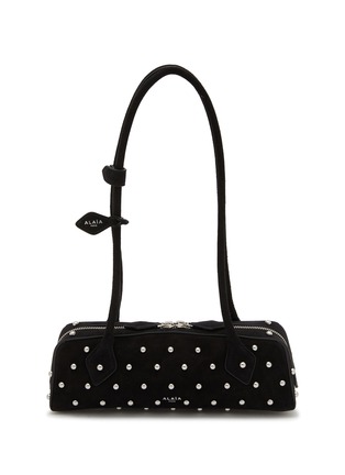 ALAÏA | Small Le Teckel Suede Shoulder Bag