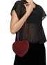 Figure View - Click To Enlarge - ALAÏA - Le Coeur Patent Leather Crossbody Bag