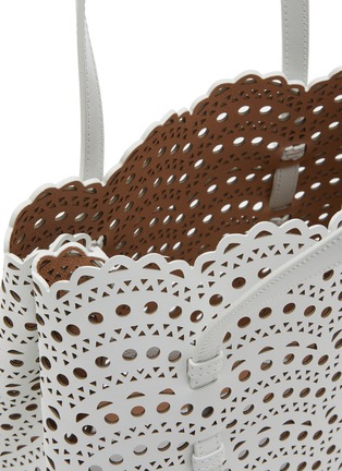 Detail View - Click To Enlarge - ALAÏA - Mina 25 Vienna Perforated Leather Tote Bag