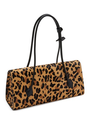 Detail View - Click To Enlarge - ALAÏA - Le Teckel Leopard Print Haircalf Leather Tote Bag
