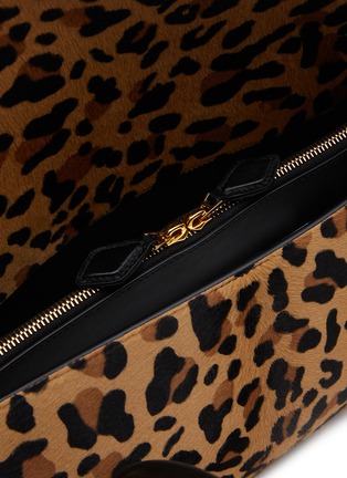 Detail View - Click To Enlarge - ALAÏA - Le Teckel Leopard Print Haircalf Leather Tote Bag