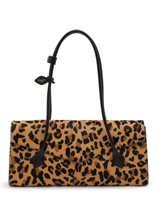 Main View - Click To Enlarge - ALAÏA - Le Teckel Leopard Print Haircalf Leather Tote Bag