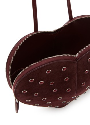 Detail View - Click To Enlarge - ALAÏA - Le Coeur Suede Crossbody Bag