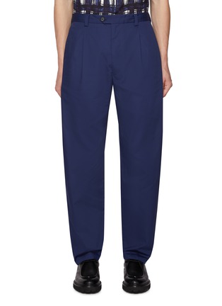 Main View - Click To Enlarge - PRADA - Pleated Logo Pocket Straight Leg Pants