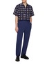 Figure View - Click To Enlarge - PRADA - Pleated Logo Pocket Straight Leg Pants