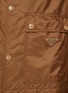 - PRADA - Piuma Mock Neck Flap Pocket Jacket