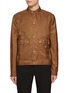 Main View - Click To Enlarge - PRADA - Piuma Mock Neck Flap Pocket Jacket