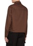 Back View - Click To Enlarge - PRADA - Stand Collar Logo Print Zip Up Jacket
