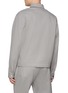 Back View - Click To Enlarge - PRADA - Logo Plaque Zip Up Pocket Cotton Jacket