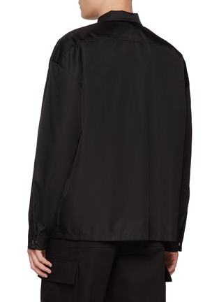 PRADA | Logo Plaque Flap Pocket Zip Up Shirt Jacket | Men