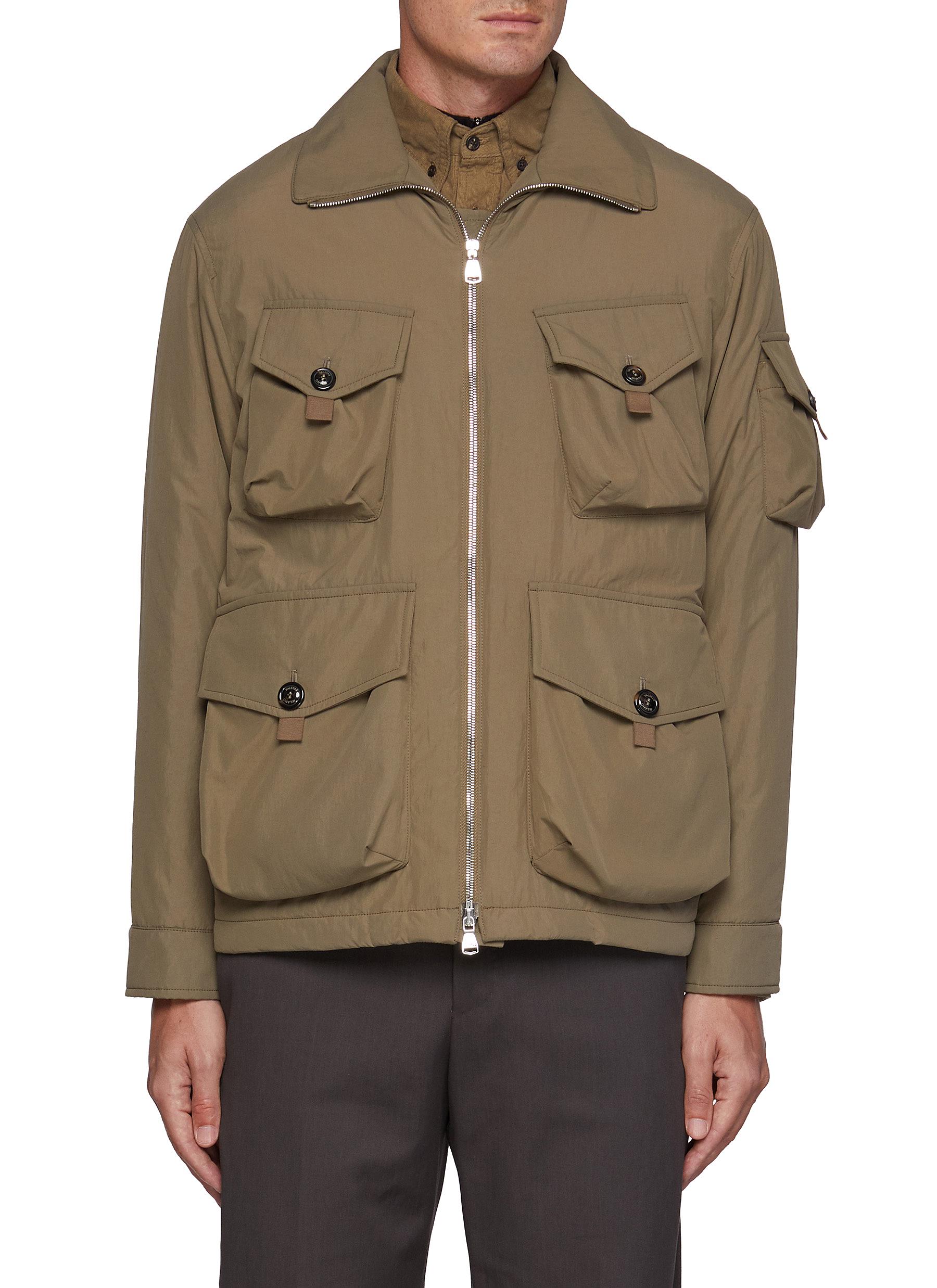 ULTERIOR 2024 Fall & Winter WAXED WEATHER BAL COLLAR FIELD COAT BLACK /  FADED OLIVE . . . @ulterior_jp #ulterior #fw24 #ulterior_fw24