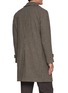 Back View - Click To Enlarge - VALSTAR - Marcello Virgin Wool Houndstooth Overcoat