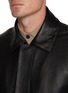 Detail View - Click To Enlarge - VALSTAR - Shearling Collar Padded Leather Bomber Jacket