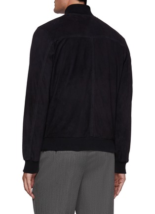 Back View - Click To Enlarge - VALSTAR - Reversible Waterproof Suede Nylon Bomber Jacket