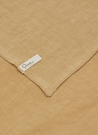 Detail View - Click To Enlarge - ONCE MILANO - Rolled Hem Napkin Set — Hay