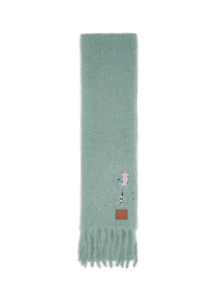 Main View - Click To Enlarge - LOEWE - Textured Mohair Blend Scarf