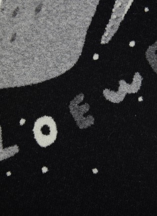 Detail View - Click To Enlarge - LOEWE - Knitted Wool Scarf