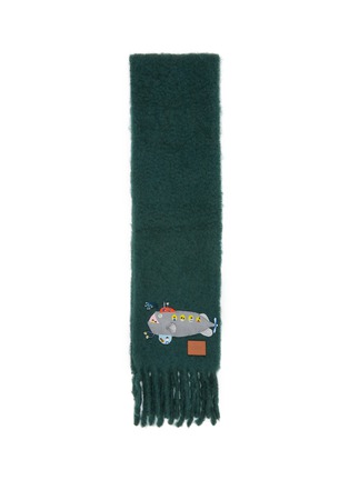 Main View - Click To Enlarge - LOEWE - Textured Mohair Blend Scarf