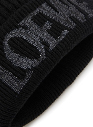 Detail View - Click To Enlarge - LOEWE - Logo Embroidered Wool Beanie