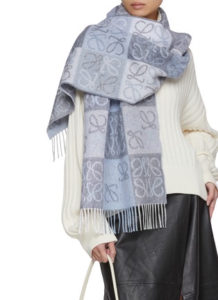 Figure View - Click To Enlarge - LOEWE - Anagram Wool Cashmere Scarf