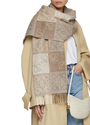 Figure View - Click To Enlarge - LOEWE - Anagram Wool Cashmere Scarf