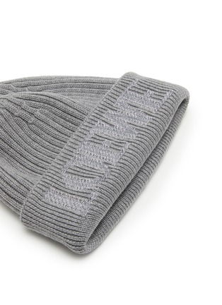 Detail View - Click To Enlarge - LOEWE - Logo Embroidered Wool Beanie