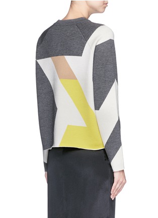 Back View - Click To Enlarge - RAG & BONE - 'Hilary' abstract colourblock sweater