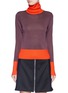 Main View - Click To Enlarge - RAG & BONE - 'Jodi' colourblock wool trim turtleneck sweater