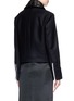Back View - Click To Enlarge - RAG & BONE - 'Francis' removable collar zip front cropped peacoat
