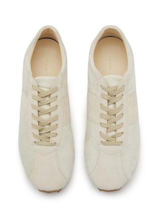 Figure View - Click To Enlarge - THE ROW - Mica Suede Ponyhair Leather Women's Sneakers