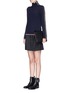 Figure View - Click To Enlarge - RAG & BONE - 'Sarah' cashmere-wool side zip turtleneck sweater
