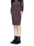 Front View - Click To Enlarge - RAG & BONE - 'Marie' Lurex knit elastic waist pencil skirt