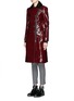 Front View - Click To Enlarge - RAG & BONE - 'Sullivan' coated wool blend peacoat