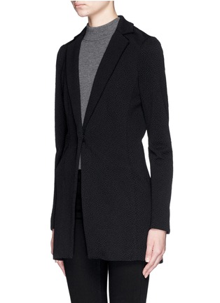 Front View - Click To Enlarge - ELIZABETH AND JAMES - 'Embry' textured stretch blazer