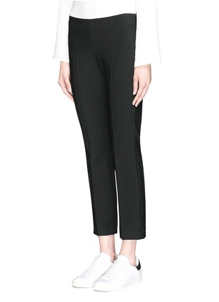 Front View - Click To Enlarge - ELIZABETH AND JAMES - 'Remy' cropped pintuck suiting pants