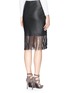 Back View - Click To Enlarge - ELIZABETH AND JAMES - 'Jaxson' fringe leather skirt